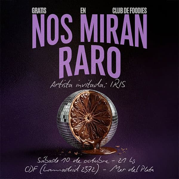 Flyer de Nos Miran Raro