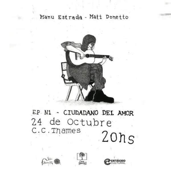 Flyer de Manu Estrada