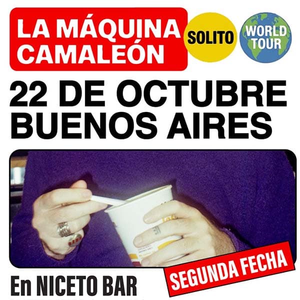 Flyer de La Máquina Camaleón