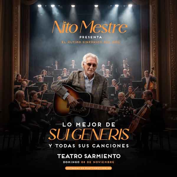 Flyer de Nito Mestre