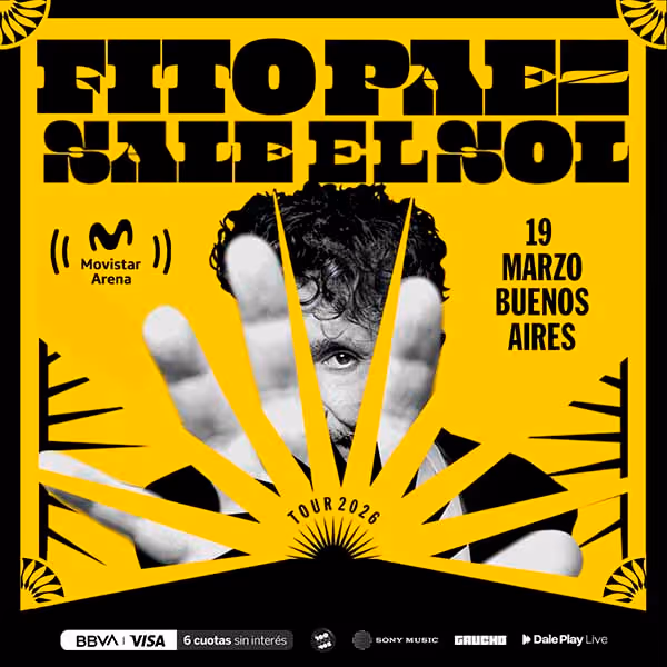 Flyer de Fito Paez