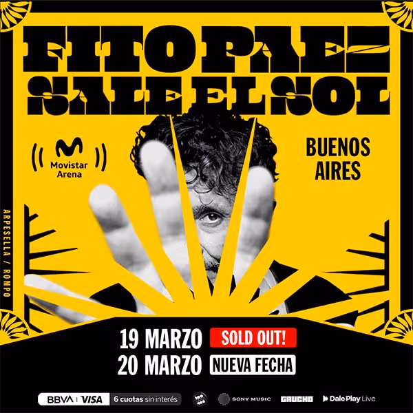 Flyer de Fito Paez
