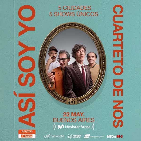 Flyer de Cuarteto de Nos