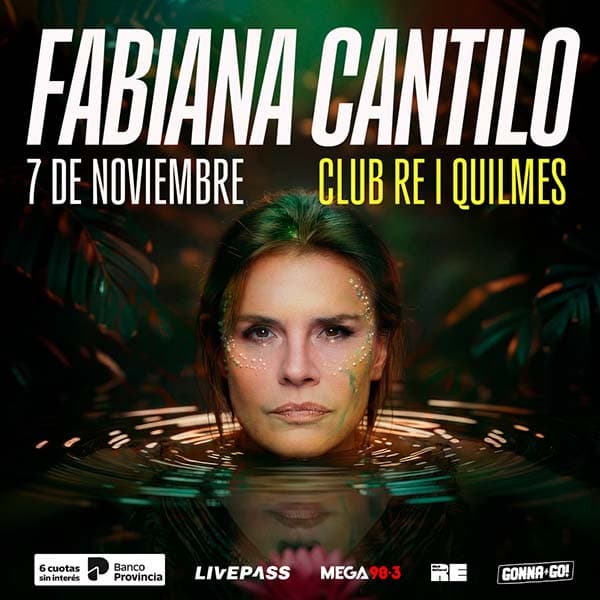 Flyer de Fabiana Cantilo
